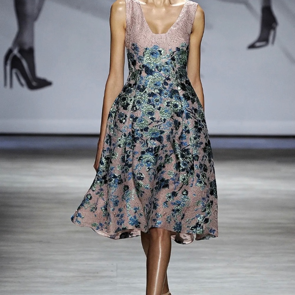 LelaRose Brocade Holiday Dress